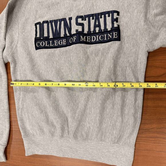 VINTAGE VTG mv sport pro weave DOWNSTATE COLLEGE OF MEDICINE Crewneck Sweater S - Picture 7 of 9